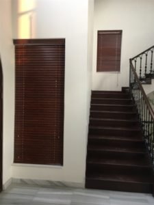 wooden blinds